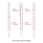 BND78S SARI STYLUS, THIN TWIST METAL BALL PEN-Logo